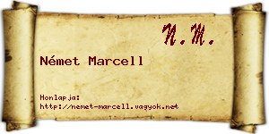 Német Marcell névjegykártya