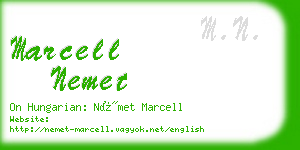 marcell nemet business card